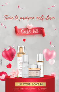 Valentine sale from 02/05 to 02/15, use code love14 for 14% off